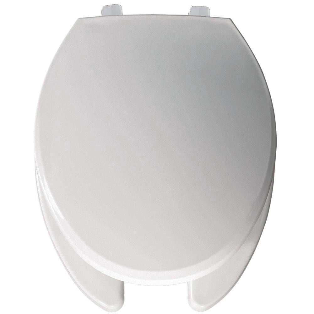 Bemis 7650TDG 000 Elongated Open-Front Toilet Seat, White