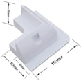 thumbnail image 3 of No Drilling 4 Corner Solar Panel Bracket for RV Seaside Motorhome and Caravan Installations UV Resistant - White, 3 of 4