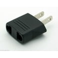 thumbnail image 2 of 12 Pack of Black North American Plug Adapters - Changes Euro/Asia Plugs to US-Style Plug, 2 of 4