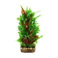 thumbnail image 1 of Planta Decorativa Decoración Acuario Terrario Plástico Tanque Hábitat para Los Reptiles Rojo Verde 11 x 8 x 20 cm/4.33x 3.15x 7.87, 1 of 4