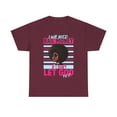 thumbnail image 5 of Glamour Queen Unisex Heavy Cotton Tee "I Will Need Bail Money" in Maroon, 5 of 5