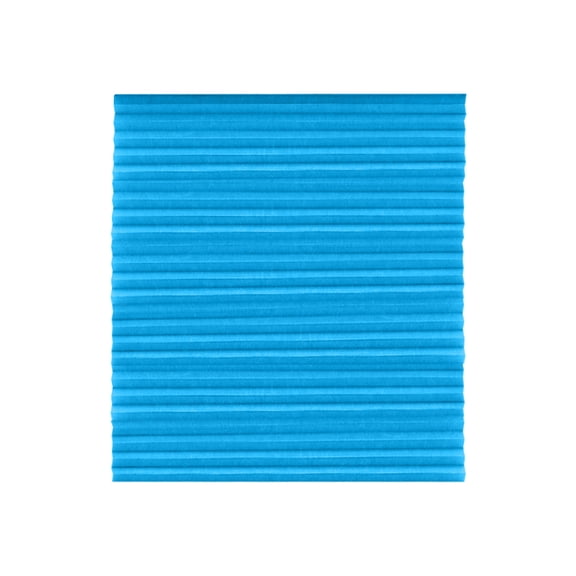 Easy Install Blinds No Drill, 35X59 In, Light Filtering Blinds, Adhesive Pleated Blinds, Blue, 1 Pc, Temporary Blinds for Windows