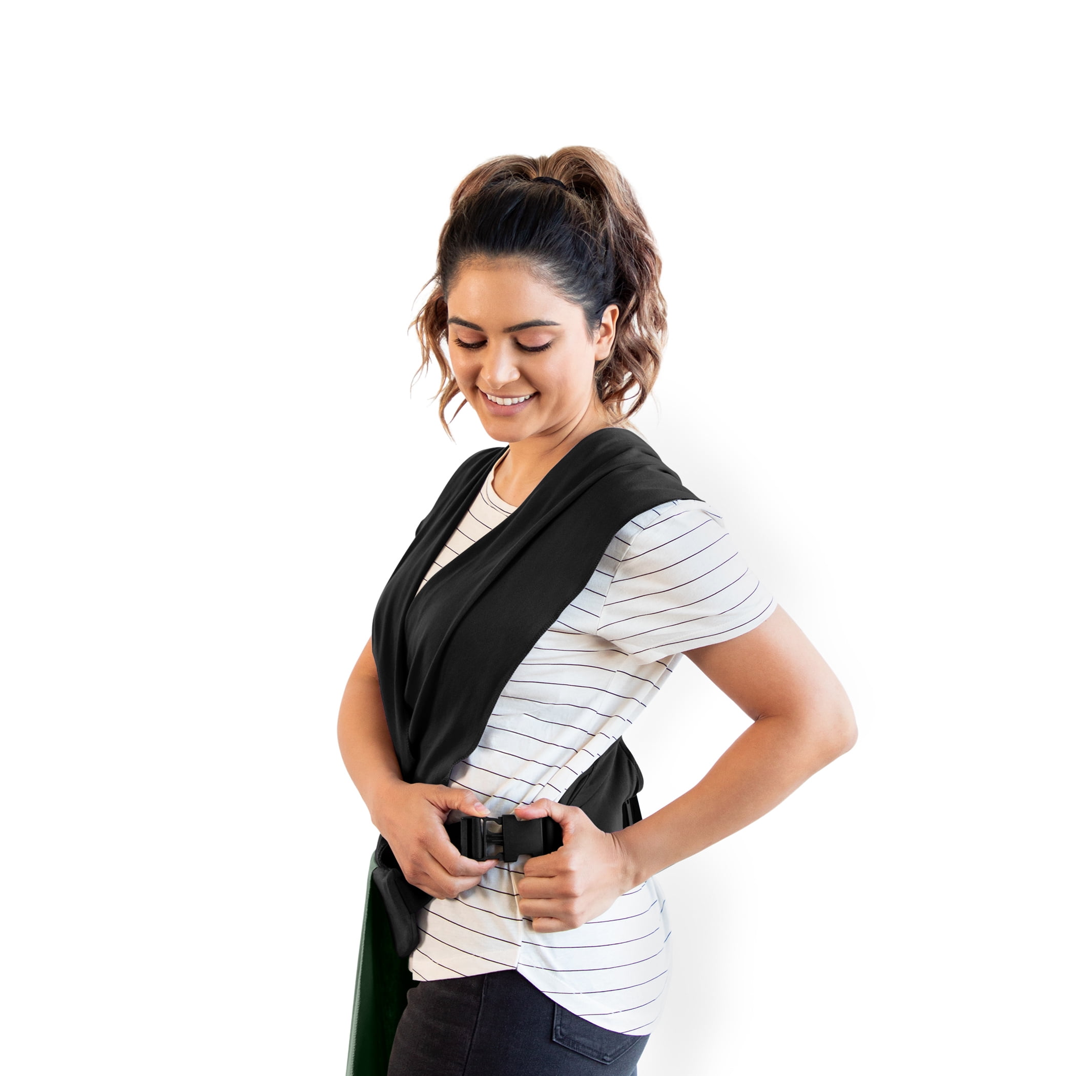 Moby Wrap Easy-Wrap Baby Carrier in Olive/Onyx