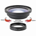thumbnail image 3 of Professional 37mm Macro+72mm Wide Angle Lens 0.39X Full HD for 4K Camcorder, 3 of 5