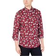 thumbnail image 1 of Michael Kors Chemise Boutonnée Albini pour Homme, Rouge, TTGRG P/P, 1 of 2