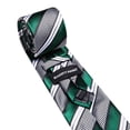 thumbnail image 2 of Barry.Wang Emerald Green Silk Ties for Men Sets Woven Black Striped Formal Necktie Pocket Square Cufflinks Wedding Party 4PCS, 2 of 4