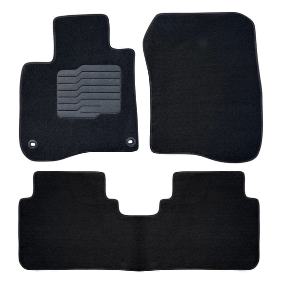 ecoMats Carpet Floor Mats Fit for 2017 to 2022 Honda CR-V, Front and Rear, Black