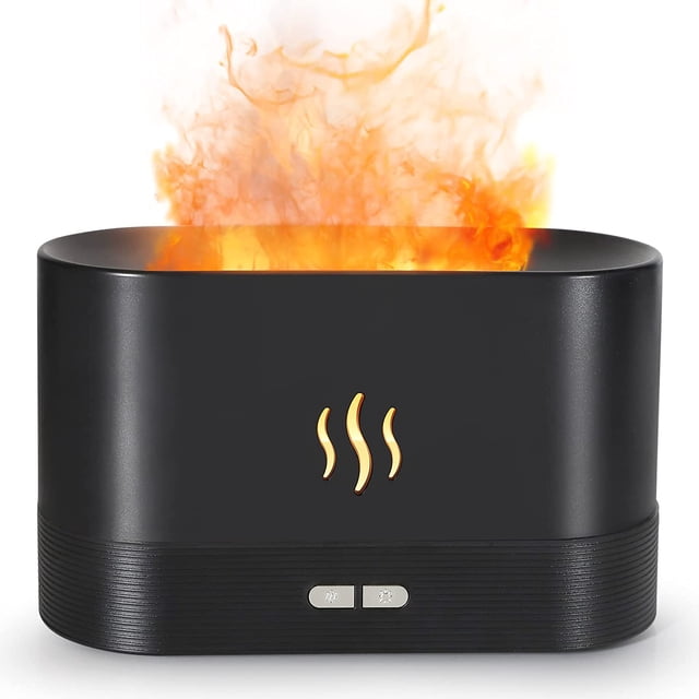 LAICAIW Flame Diffuser Essential Oils for Diffusers for Home,Office Or Yoga Aromatherapy Diffuser with No-Water Auto-Off Protection