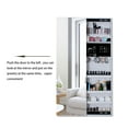 thumbnail image 2 of Large Door Mounted Jewelry Cabinet with Full Size Mirror, White, 2 of 3