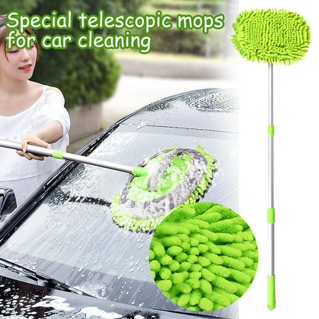 

Kitchen Gadgets Long ° Wash with Adjustable Rotating Detachable 180 Car Length Handle Brush Cleaning Supplies Kitchen Organization