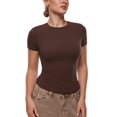 thumbnail image 1 of Remera INLYRIC Inbarely de Doble Capa Ajustada Avellana XL, 1 of 5