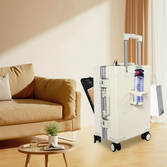 20" Smart Boarding Suitcase with USB Port, TSA Lock & Laptop Compartment – Durable, Lightweight, and Secure for Business & Leisure Travel