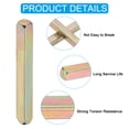 thumbnail image 3 of Square Door Knob Spindle 50x8mm, Carbon Steel Spare Door Handle Spindle, Gold 1 Pack, 3 of 7