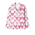 thumbnail image 6 of FDGIU ‌‌‌‌Plus Size Valentine Pajama Set for Women - Long Sleeve Button Down Sleepwear Pockets, 6 of 7