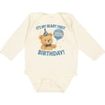 thumbnail image 3 of Inktastic Beary First Birthday 2026 Teddy Bear Boys or Girls Long Sleeve Baby Bodysuit, 3 of 5