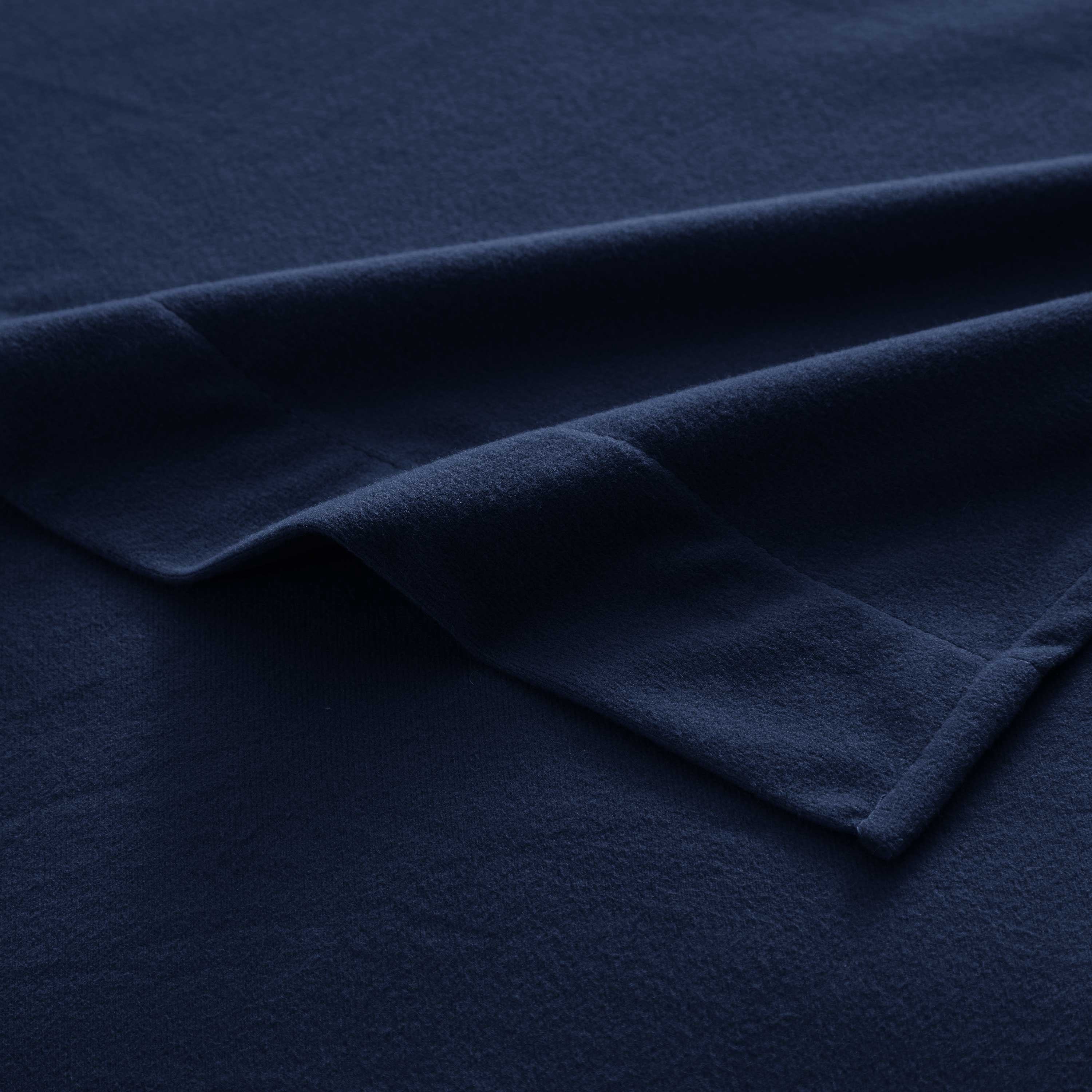 Sweet Home Collection Flannel Sheet Set Navy Twin