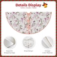thumbnail image 4 of Daiia Orchids Flowers Drawing Merry Christmas Tree Skirt , Xmas Large Lace-up Tree Skirt, Santa Snowflakes Rustic Home Decorations New Year Party Farmhouse Decor-30", 4 of 7