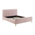 thumbnail image 4 of TOV Furniture Angela 41.7"H Transitional Velvet Full Bed w/ Glam Design in Pink, 4 of 7