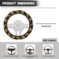 thumbnail image 6 of Uorisanigo Sunflower Pattern Fluffy Steering Wheel Cover for Winter Fashion Car Steering Wheel Protector for Women Breathable 15 Inch Car Wheel Cover for Vehicle Car Accessories Gift for Birthday, 6 of 8