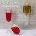 thumbnail image 2 of Bathtub Wine Glass Holder, 2pcs Shower Bath Cup Holder for Beer & Wine, Portable Cupholder for Shower Drink in Bathroom, 2 of 5