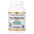 thumbnail image 1 of Suplemento de resveratrol de California Gold Nutrition 200 mg 60 cápsulas, 1 of 5
