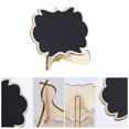 thumbnail image 4 of Unique Bargains 8pcs Bois Mini Tableau Noir Signe Tags Mémo Message Board avec Chevalet Stand Message Étiquette Place Carte, 4 of 7