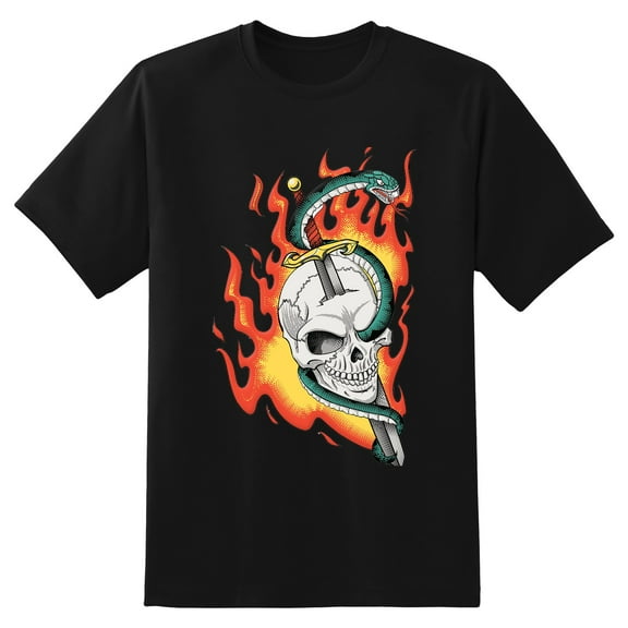 Men's Graphic TeeSkull (14) Letter Print T-Shirts Round Neck Short Sleeves Sizes XS-5XL Summer Daily Casual Tops