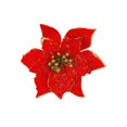 thumbnail image 1 of Flores artificiales de Navidad con purpurina, decoraciones para árboles de Navidad para el hogar, adornos de Navidad, decoración de Año Nuevo, 10 unids/lote por paquete, 1 of 4