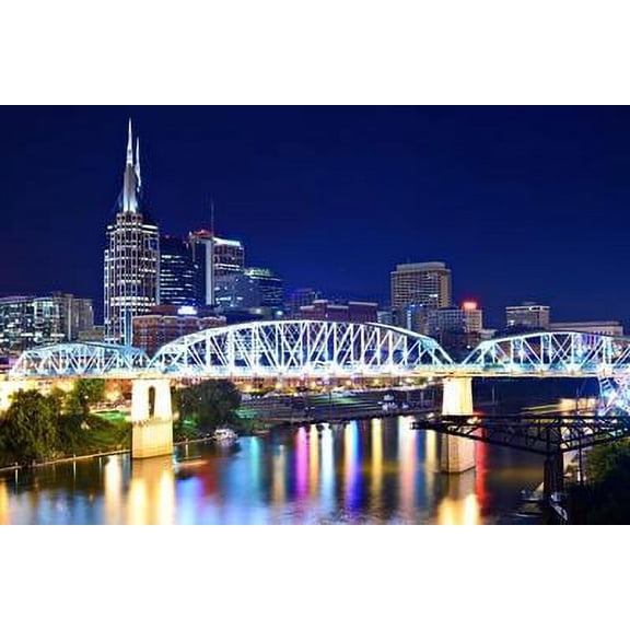 Skyline of Downtown Nashville, Tennessee, Usa, Unframed Photographic Print Wall Art by SeanPavonePhoto Sold by Art.Com