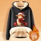thumbnail image 2 of WILLBEST Sudadera con Capucha "Have Yourself A Mooey Little Christmas", de Terciopelo Grueso, Cálida y Holgada XXXXX-Grande, 2 of 3