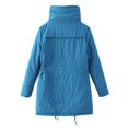 thumbnail image 3 of Niaviben Fur Lined Coat Long Puffer Coat Women's Thickened Down Jacket Shirts for Women Dressy Casual Womens Shirts Dressy Casual Winter Jackets for Women Winter Jackets Sky Blue 3XL, 3 of 8