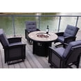thumbnail image 6 of Pebble Lane Living 42" Natural Slate Outside Round Propane Fire Pit Table, Black, 6 of 7