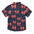 thumbnail image 2 of Dailycode Small Short Sleeve Button Down Shirts Red Bow and Star Casual Shirt 3-10 Years, 2 of 9