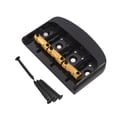 thumbnail image 4 of arctrm Pont de Guitare Électrique Fixe Ensemble de Ponts de Guitare Pièce de Rechange Rouleau Rigide Noir, 4 of 10
