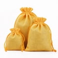 thumbnail image 1 of Bolsa de regalo de Navidad para guardar joyas, bolsita con cordón, bolsa de lino de imitación, 1 of 6