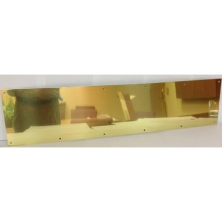 

Don-Jo 90 Metal Kick Plate Brass Tone 28 Width x 6 Height 3/64 Thick Model: 6 x 28-BT