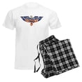 thumbnail image 6 of CafePress - Retro Eagle And USA Flag Men's Light Pajamas - Men's Light Loose Fit Cotton Pajama Set, 6 of 7