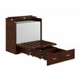 thumbnail image 4 of AFI Hamilton Twin XL Solid Wood Murphy Bed Chest with Built-In Charger in Walnut, 4 of 8