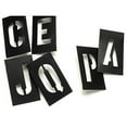 thumbnail image 2 of Stencil Kit, Combination Set, Letters and Numbers, 2 in Character Height, Gothic Font, PVC, Black, 2 of 4