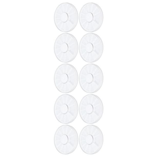 Caja De Almacenamiento Para Decoración De Uñas, Contenedor De Cuentas Redondas Impermeables De Plástico A Prueba De Polvo Portátil Para Pendientes Para Manicura Para Pastillas ANGGREK Clear Nail Art Storage Box