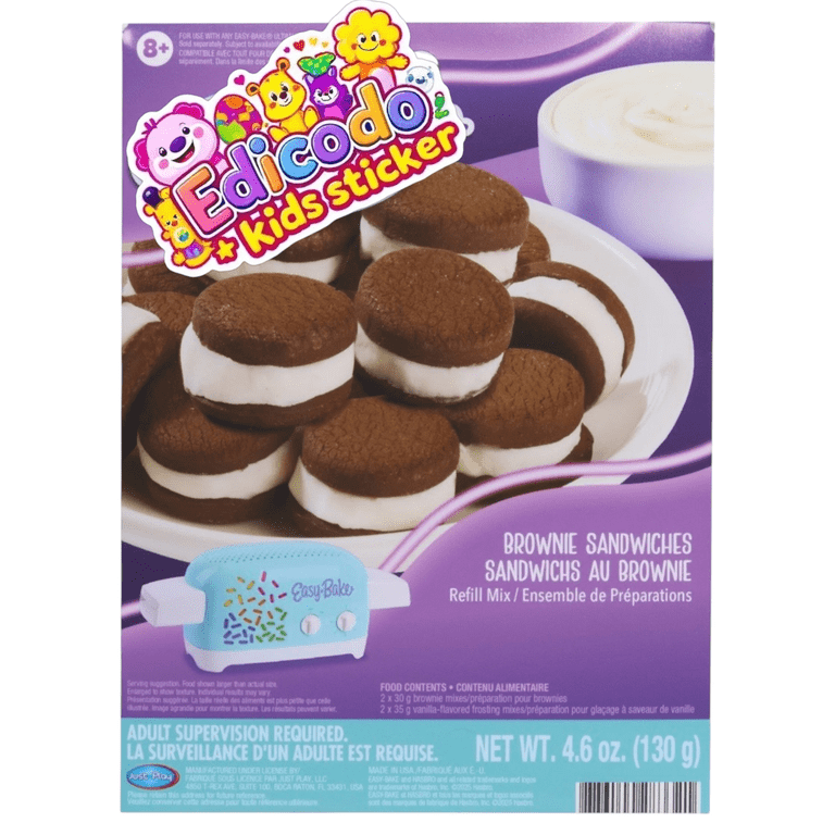E-Z Bake Oven Set, 2-Pack Refill, Mini Kitchen Tools, Chef Dress