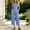 Blue, variant on Womens Corduroy Cross Halter Sleeveless Jumpsuit Zip High Waist Solid Cropped Wide Leg Romper with Side Pockets Blue XXL(XXL)