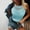 Light Blue, variant on Babysbule Women's Casual Round Neck Sleeveless Top Soft Breathable Polyester Spandex Blouse for Yoga Gym Summer Wear