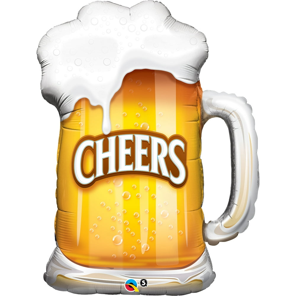 Qualatex Cheers Foaming Brew Beer Stein Mug Drink Giant 35" Foil