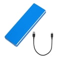 thumbnail image 1 of Kuymtek M2 SSD Case Enclosure Disk Box Adaptador M.2 a USB 3.1 (Cable C-A) (Azul) Kuymtek Componentes de la computadora, 1 of 9
