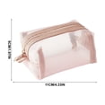thumbnail image 3 of Dalxymotic Transparent Mesh Pouch, Mini Portable Storage Bag, Lightweight Cosmetic Organizer, See-Through Toiletry Pouch, Small Portable Travel Organizer for Bathroom, Office, Desk, 3 of 7