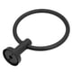 thumbnail image 5 of Toallero de aro negro mate para colgar toallas, de acero inoxidable, antioxidante, para montaje en pared, moderno soporte para toallas de baño, 5 of 15