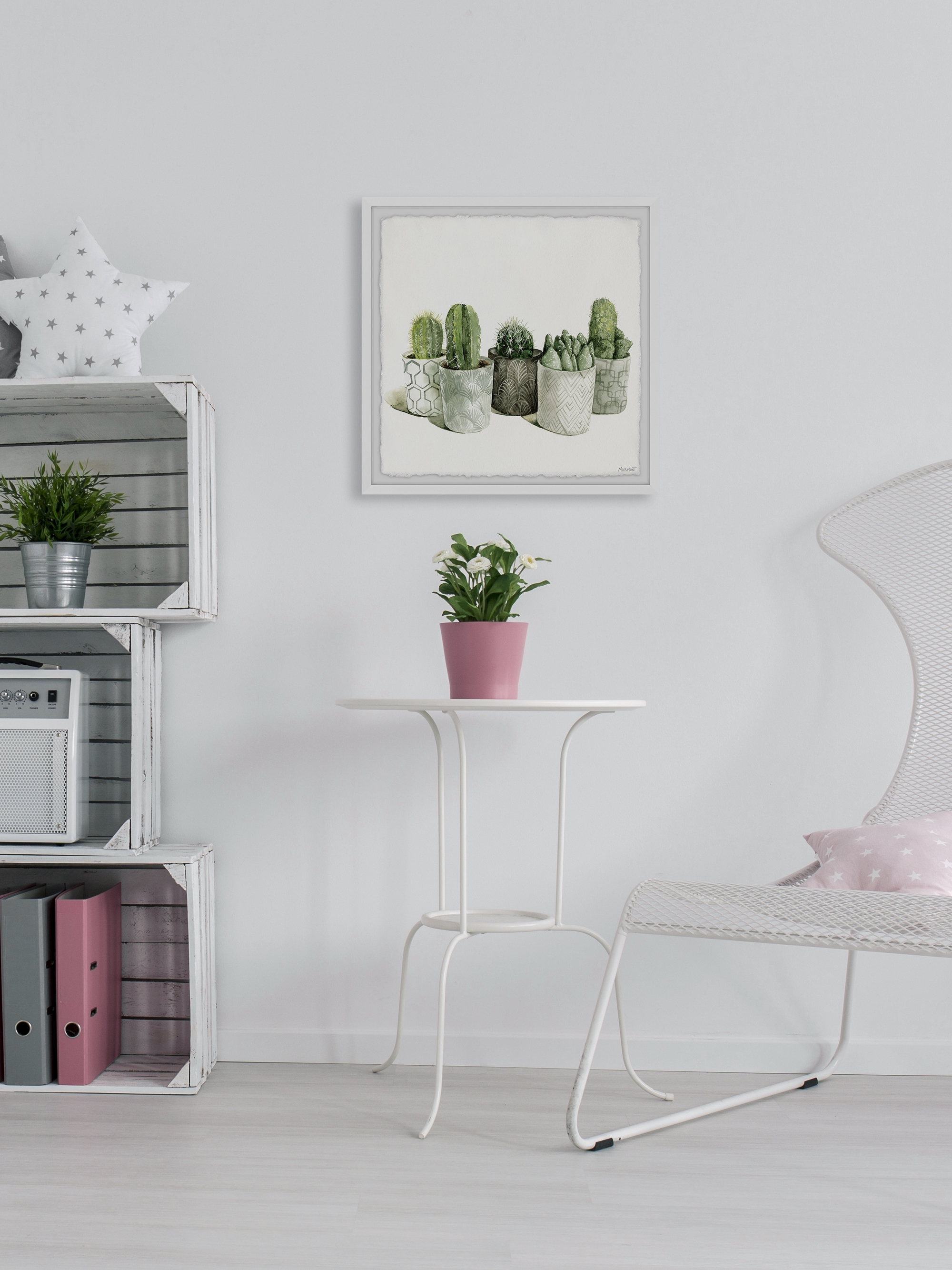 Marmont Hill Decorative Planters Framed Wall Art