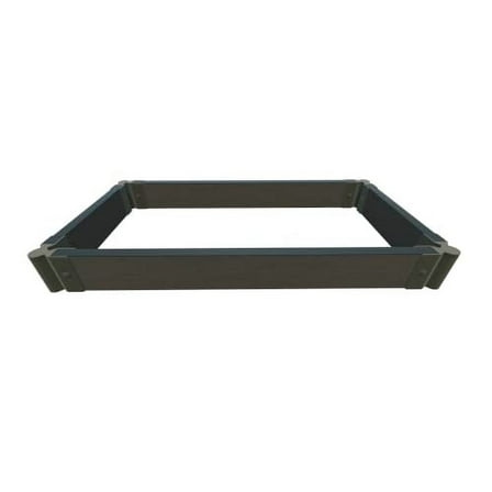 WEATHERED WOOD 2" TOOL FREE (2ft): 2 X 4 X 5.5' GARDEN RAISED BED