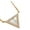 Pink, variant on 925 Sterling Silver Simulated Mother of Pearl Clear CZ Triangle Pendant Necklace, 18"